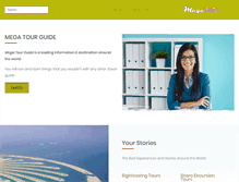 Tablet Screenshot of megatourguide.com